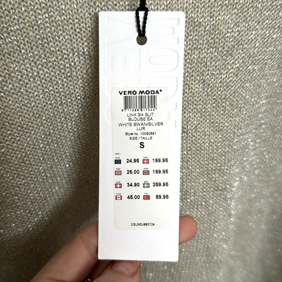 Vero Moda sparkle blouse shirt - New with Tags! - Picture 4 of 6